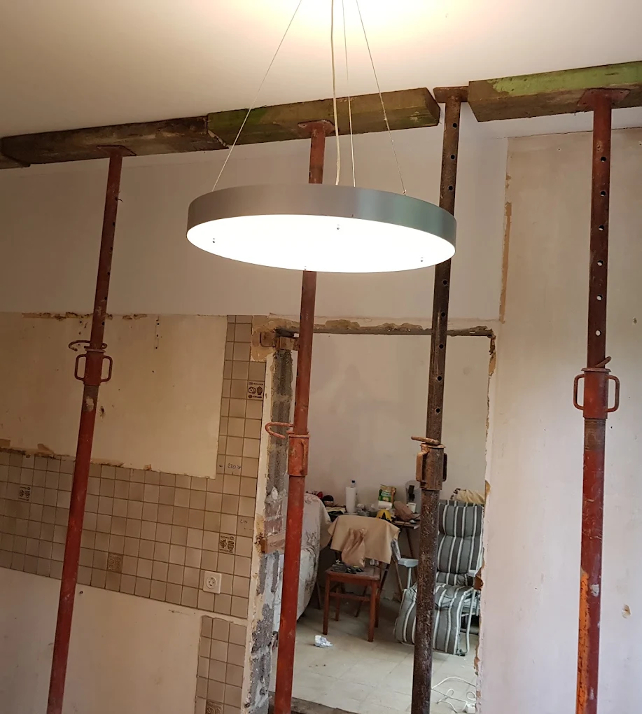 Démolition mur porteur — Étançonnage