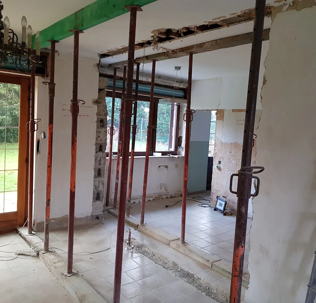 Démolition mur porteur — Sécurisation complète